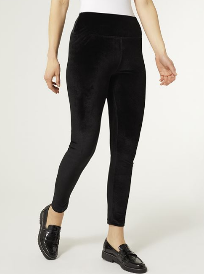 Rowan Wide Waist Velour Leggings