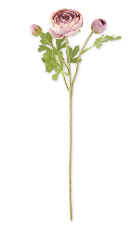 Light Purple Real Touch Ranunculus Stem