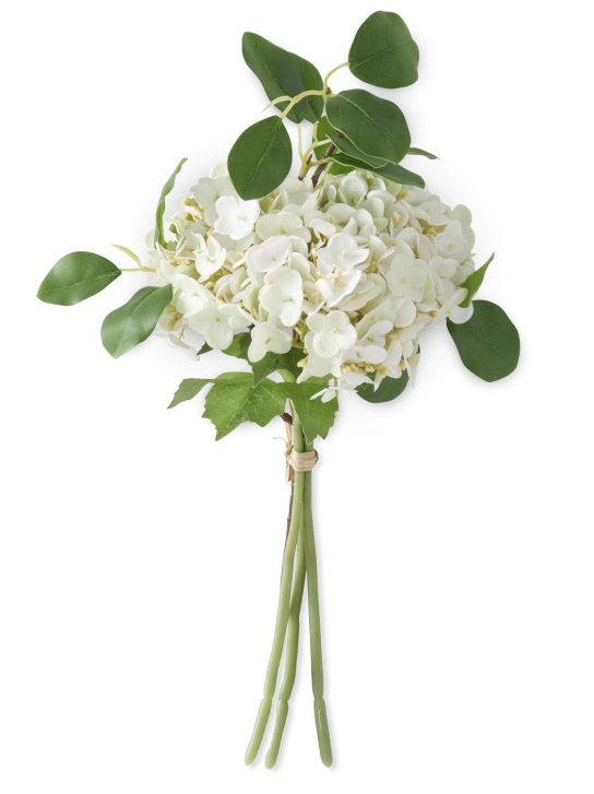 White Real Touch Hydrangea Bundle