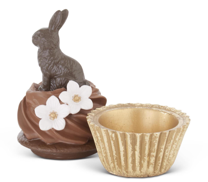 Chocolate Bunny Cupcake Container