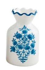 Block Print Bud Vase