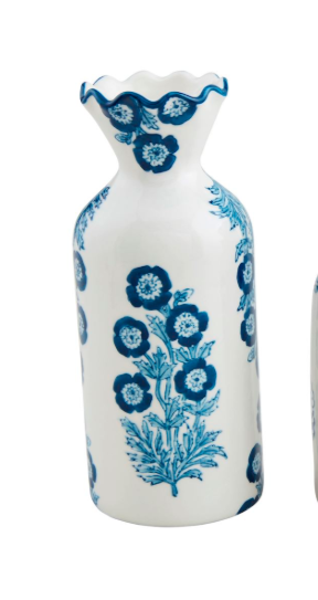 Block Print Bud Vase