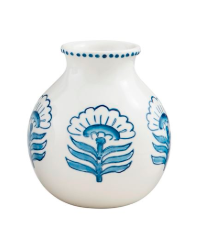 Block Print Flower Vase