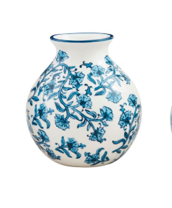 Block Print Flower Vase