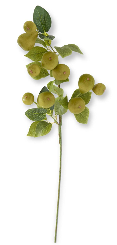 Green Speckled Pear Stem