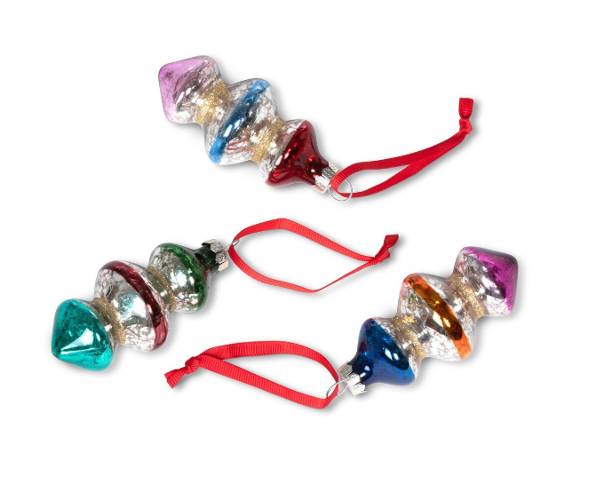Vintage Top Glass Ornament