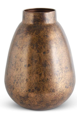 Copper Distressed Metal Vases