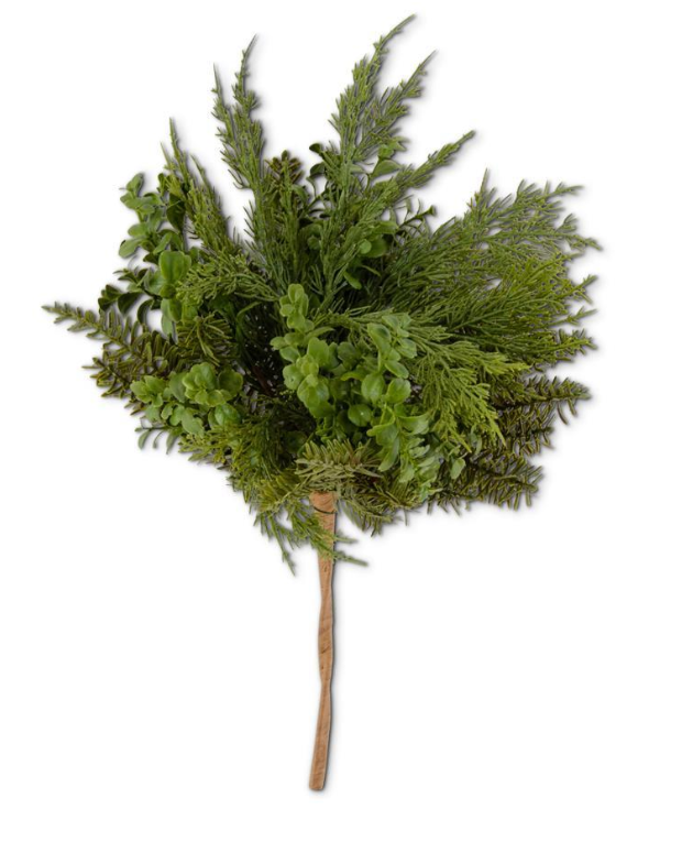 Real Touch Boxwood and Mixed Pine Bush
