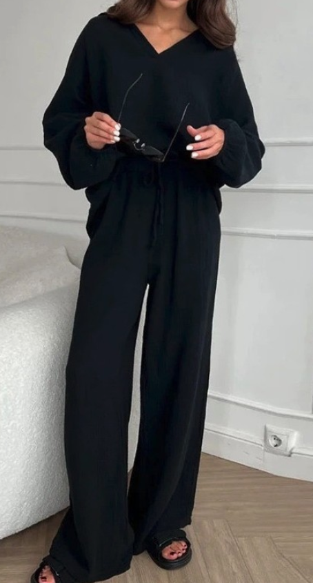 Black Pants Set