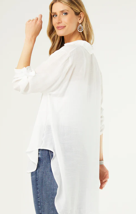 Elsa Oversized Tunic with Collar