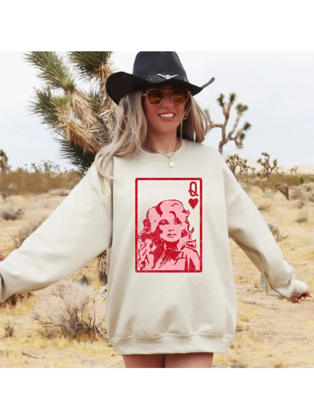 Queen Of Hearts Dolly Crewneck