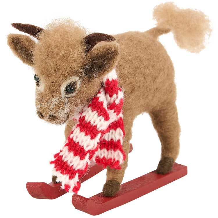 Skiing Highland Cow Critter