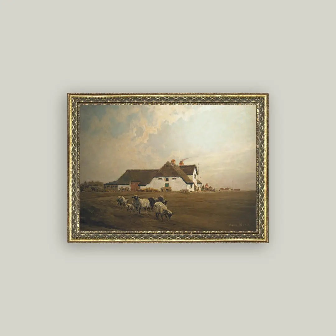 Farmhouse - East Frisia Framed Antique Art