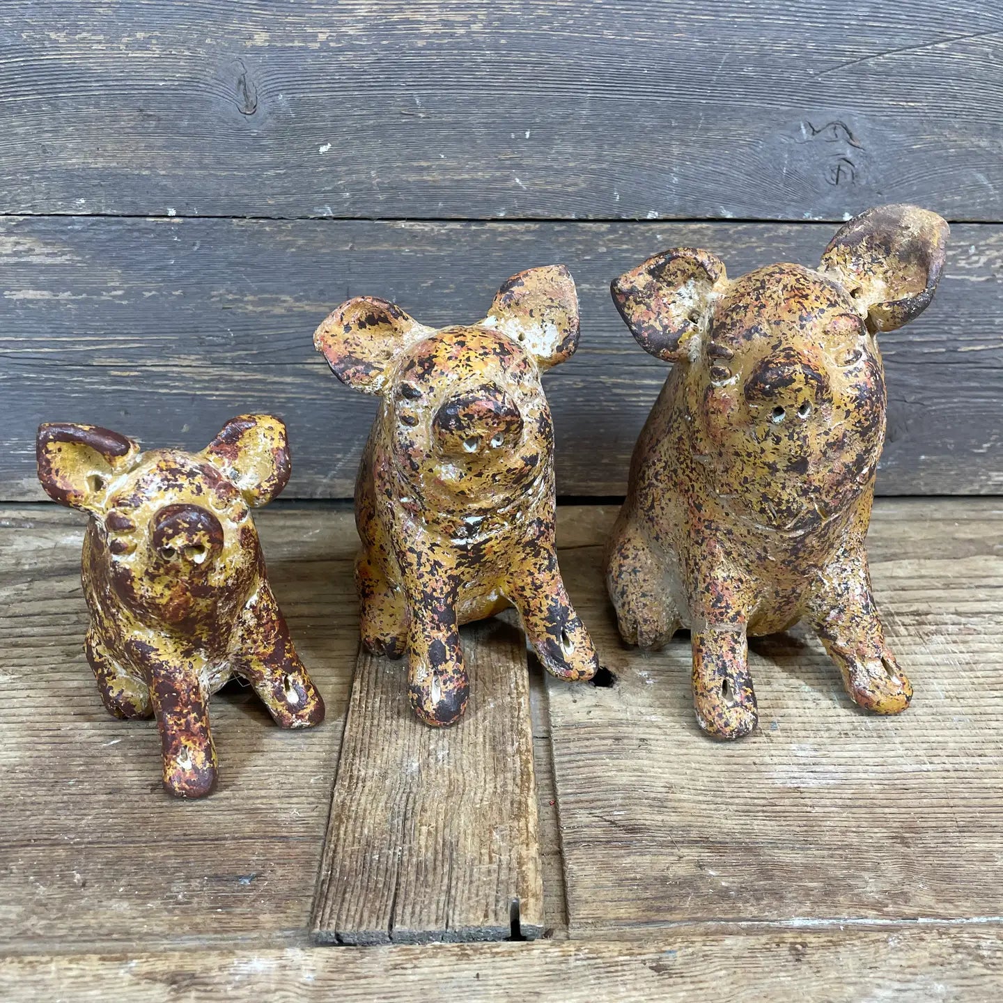 Clay Pig Garden Decor