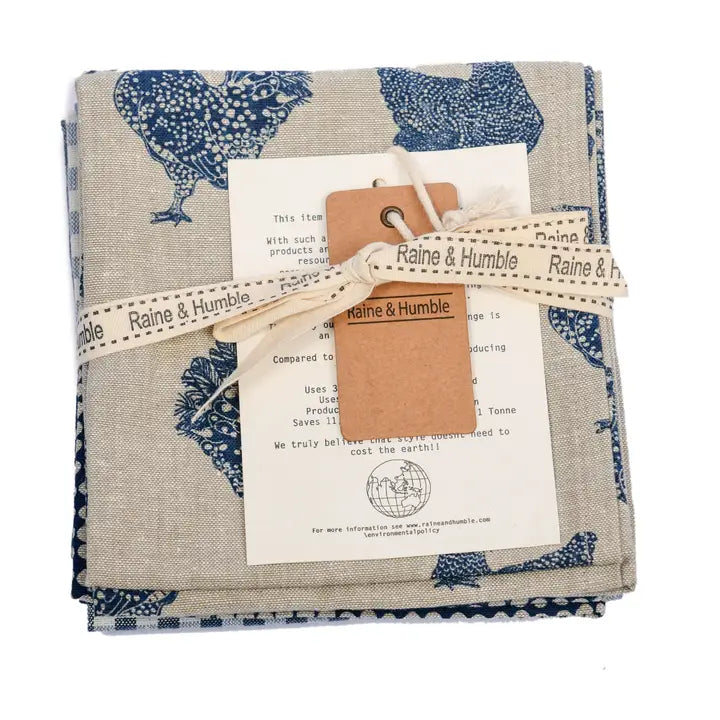 Henrietta Blueberry Tea Towel Set