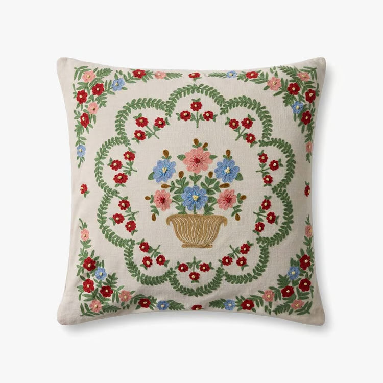 Charming Embroidered Pillow
