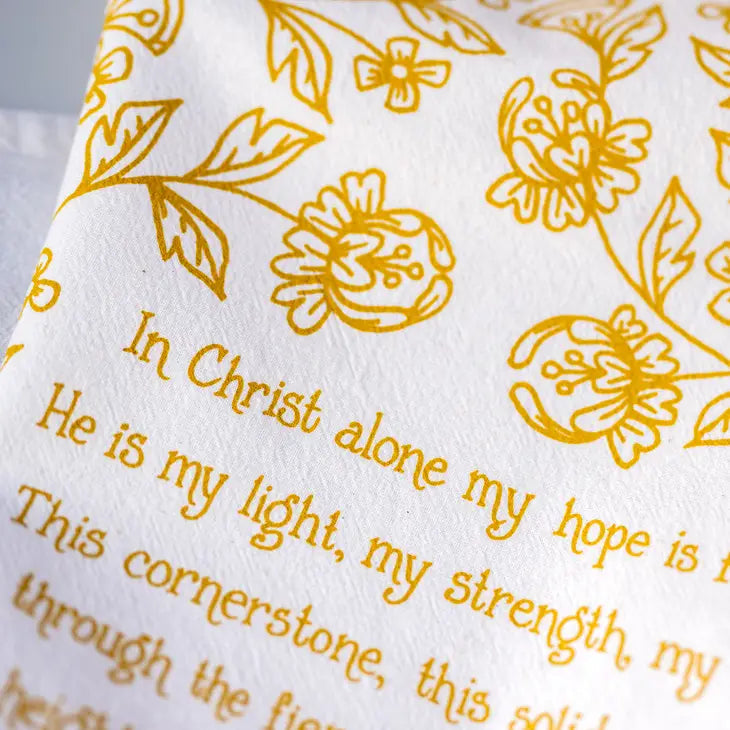 In Christ Alone Tea Towel