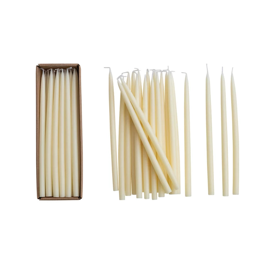 Unscented Thin Taper Candles