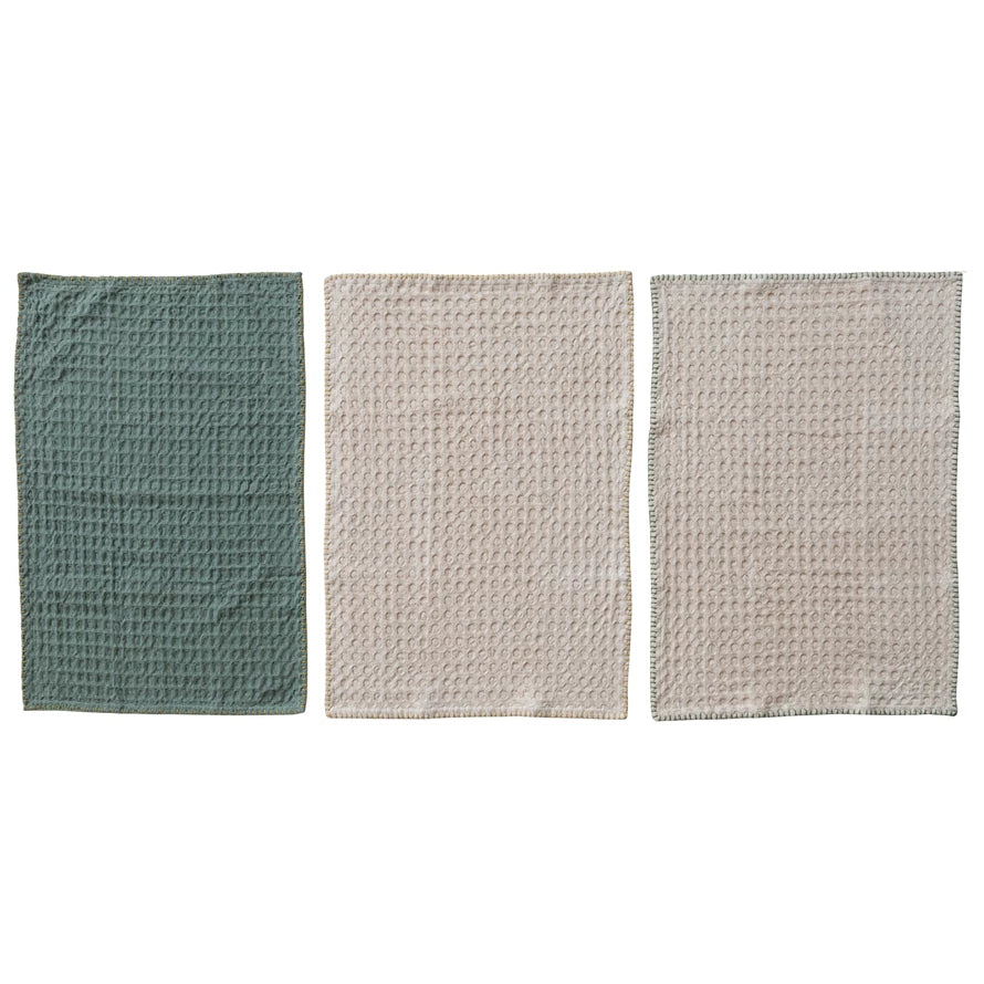 Waffle Weave Tea Towels
