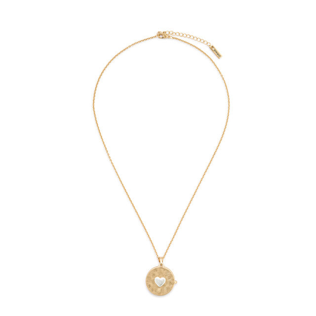 Gold Love You Locket Necklace