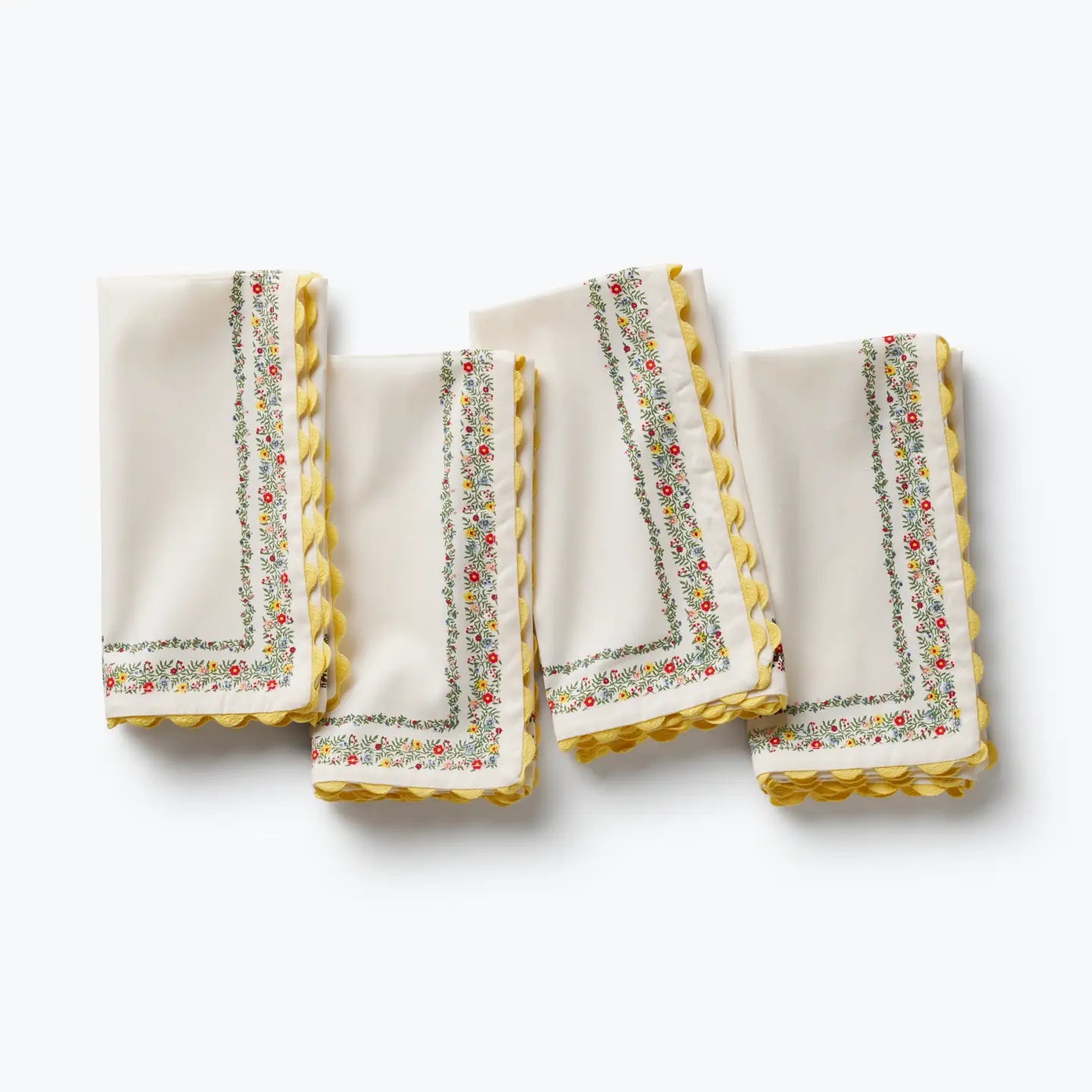Rosette Stripe Cotton Napkins