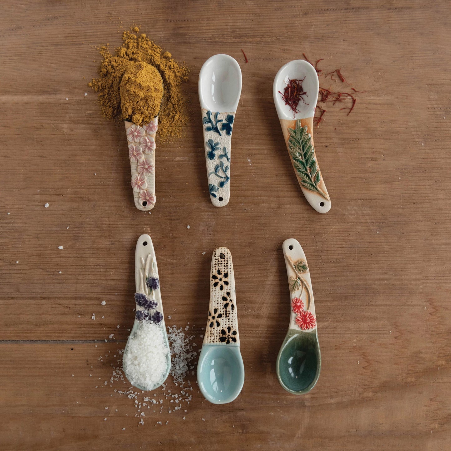 Hand Painted Stoneware Spoon