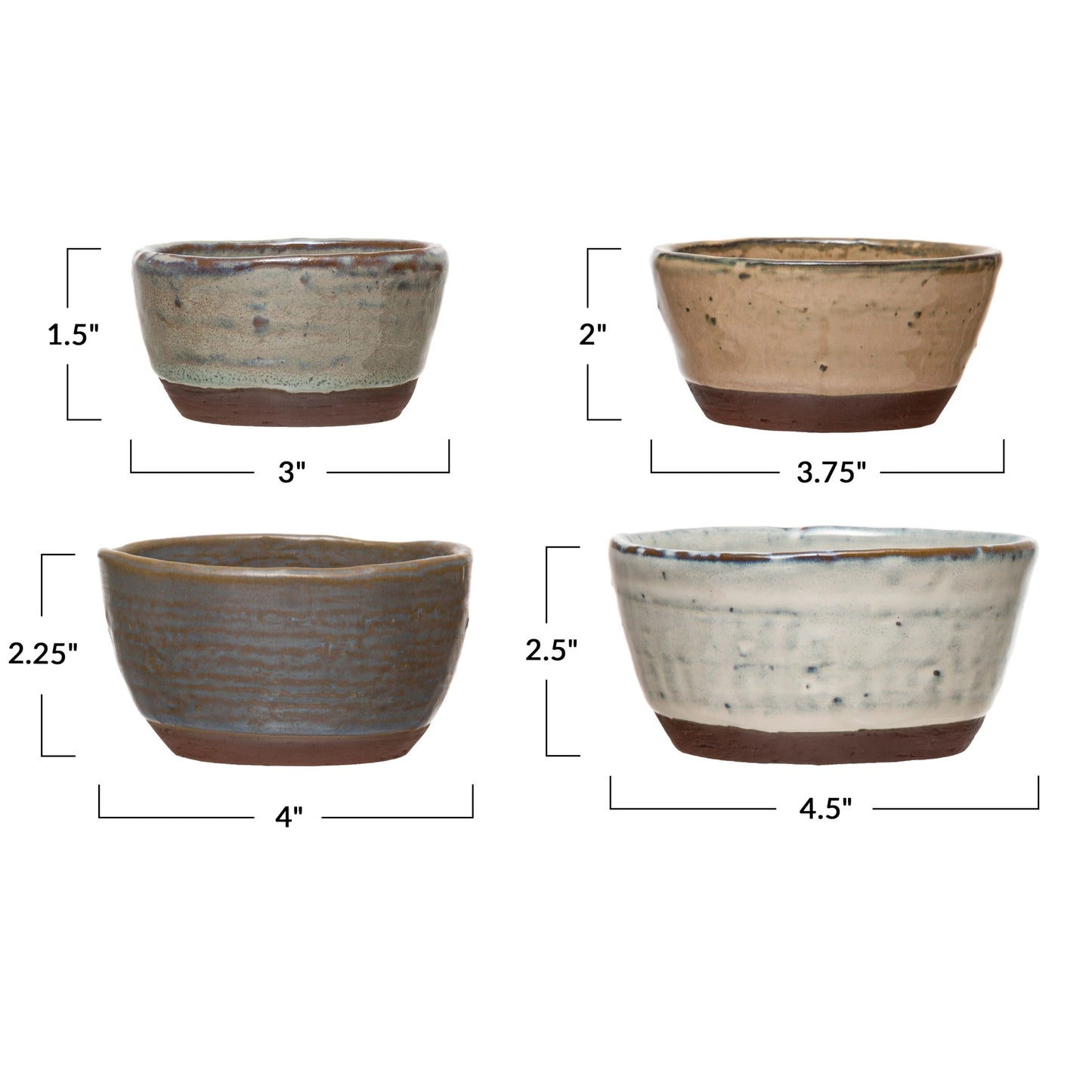 Glazed Stoneware Bowls