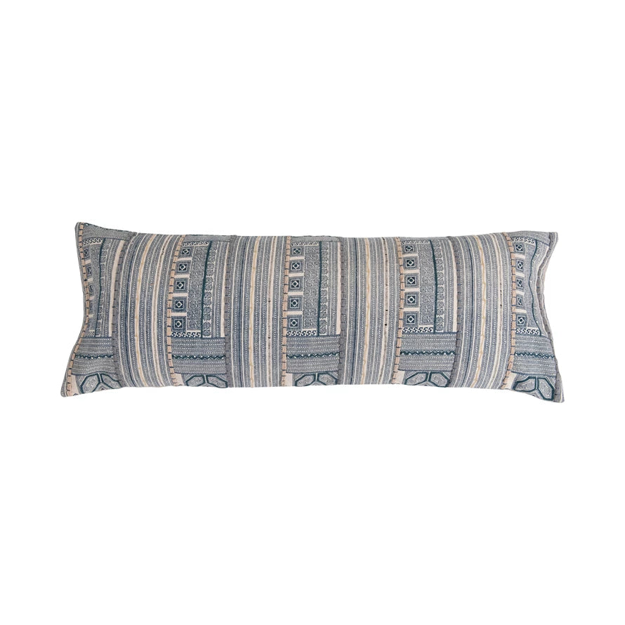 Cotton Printed Oversized Lumbar Pillow