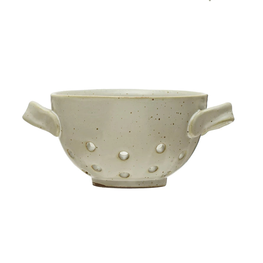 Stoneware Berry Bowl Strainer