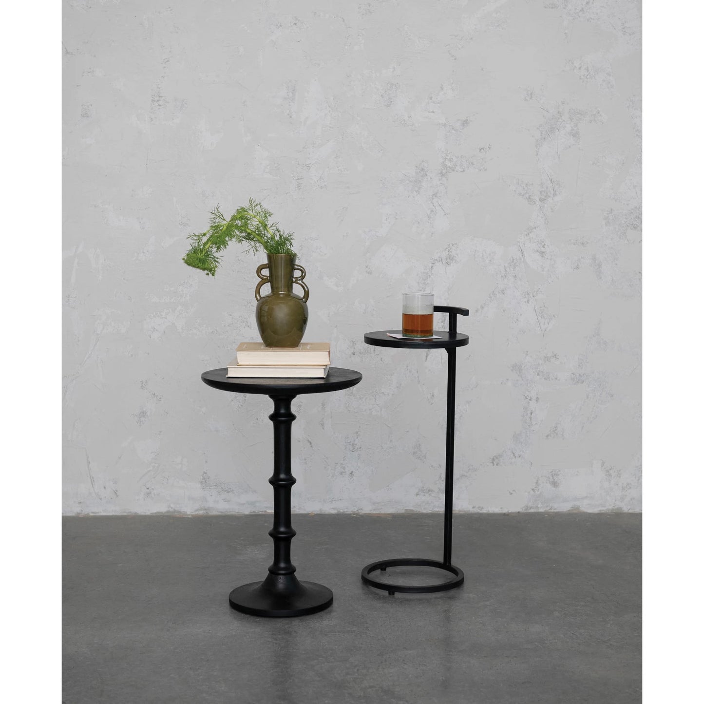 Matte Black Wood Table