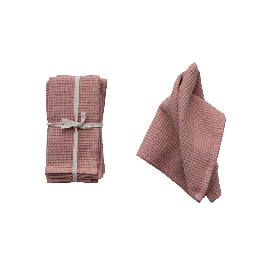 Putty Woven Linen & Cotton Waffle Napkins