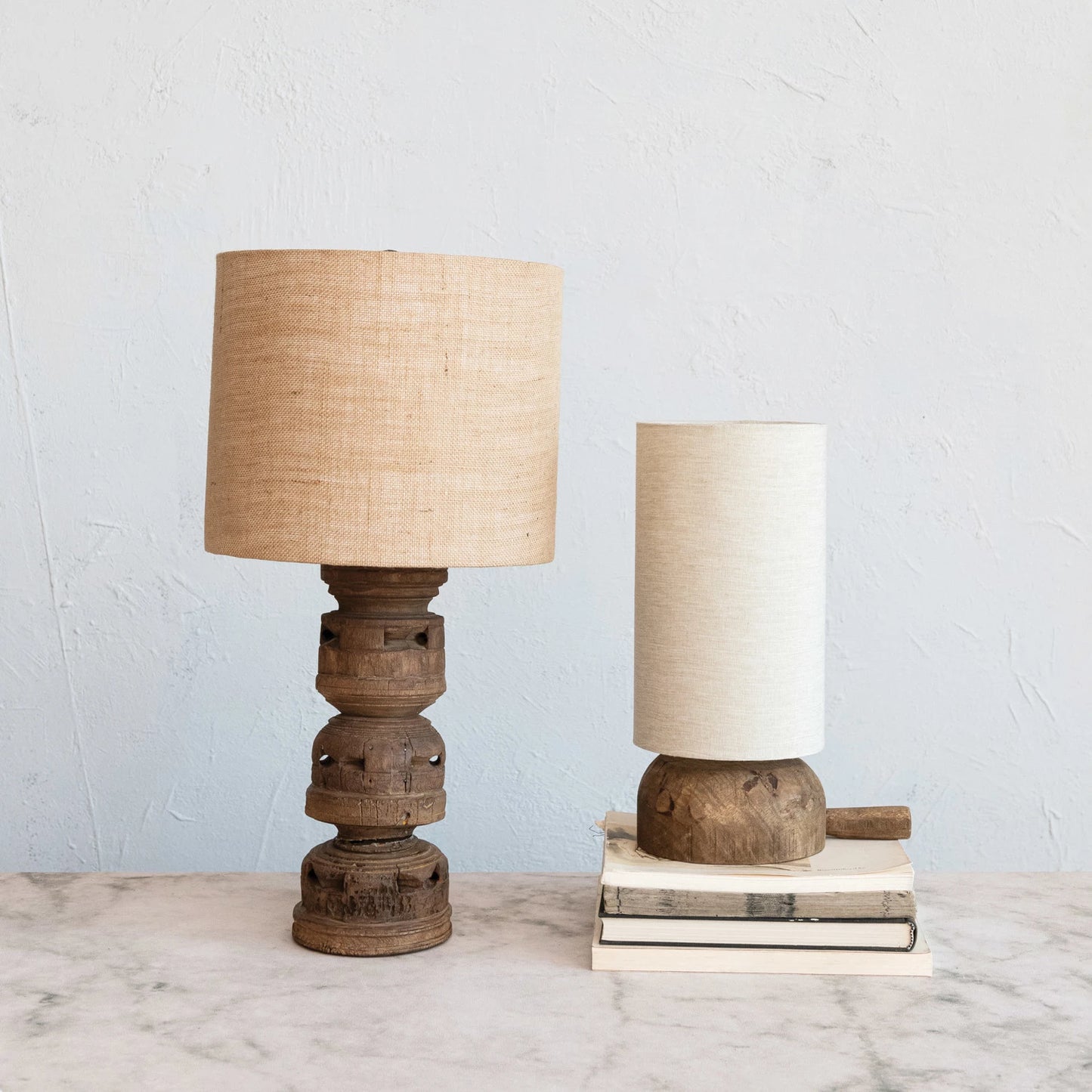 Reclaimed Wood Table Lamp