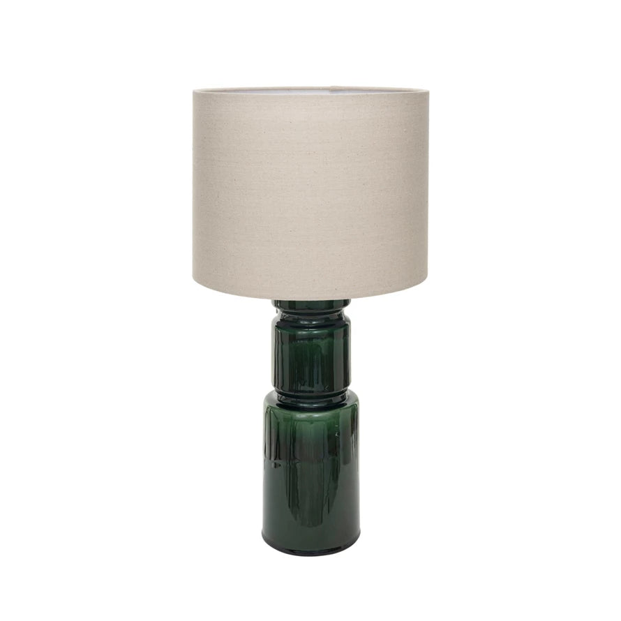 Ceramic Table Lamp With Linen Shade