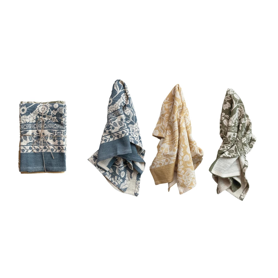 Floral Pattern Tea Towels