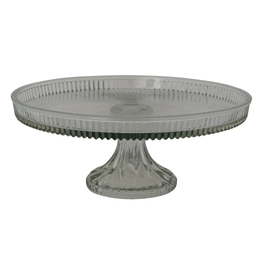 Pressed Glass Pedestal