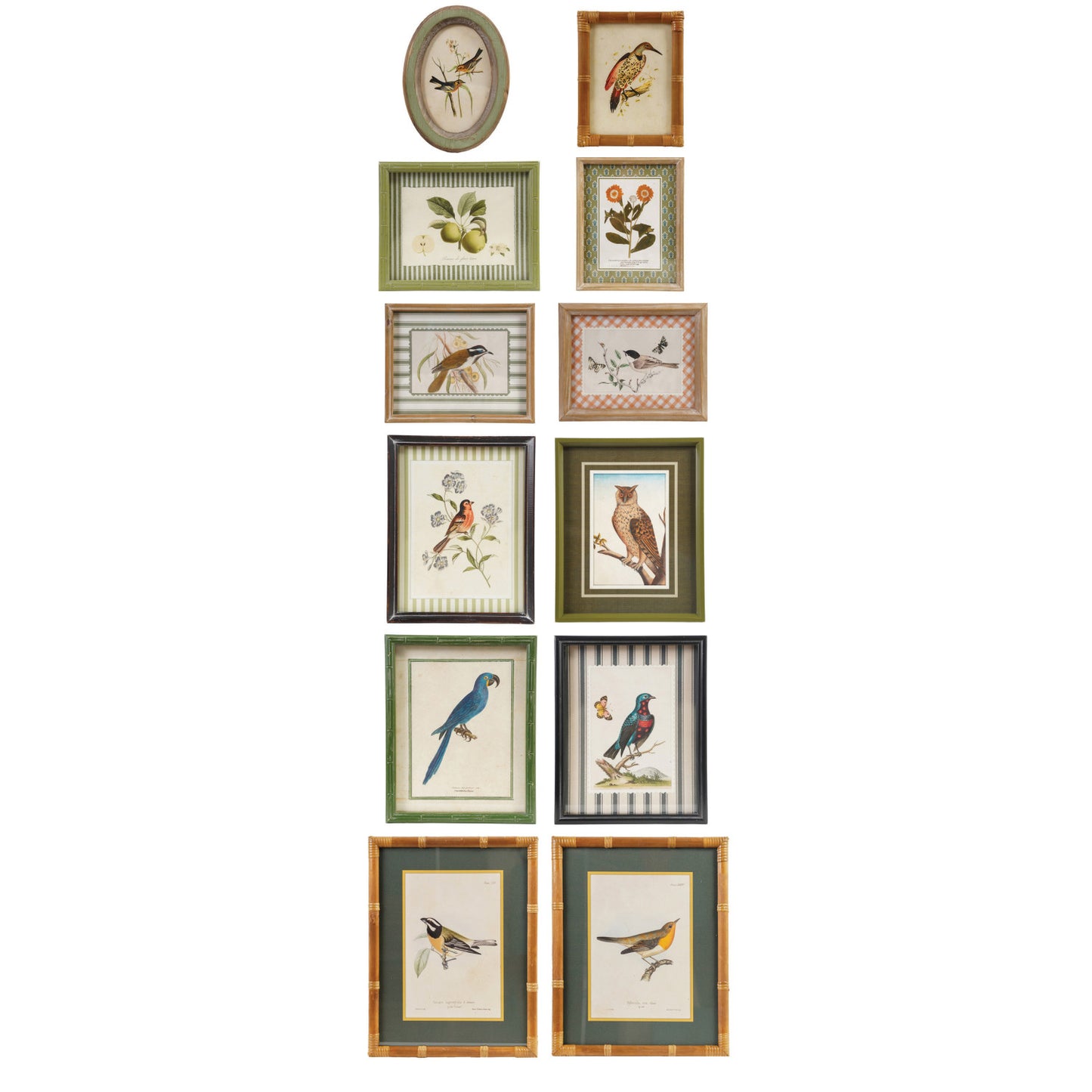 Wood Framed Birds & Botanicals