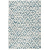 Melange Diamond Blue Machine Washable Rug