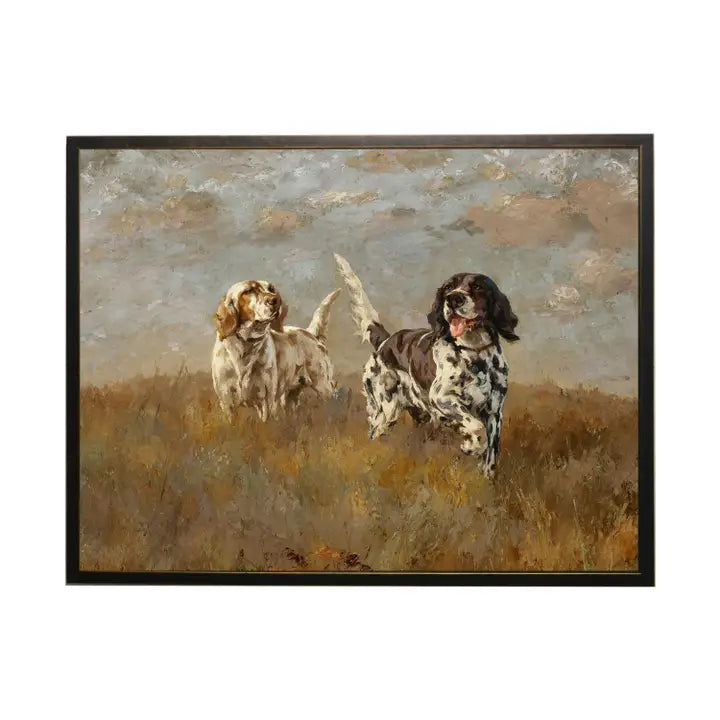 Hunting Dog Oil Painting