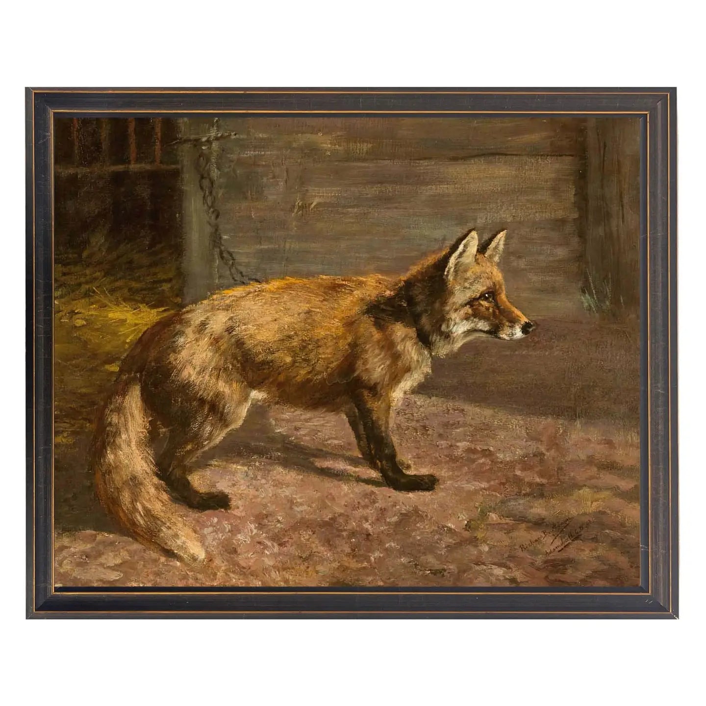 Vintage Fox Painting