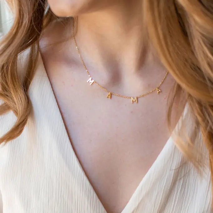 Mama Letter Necklace
