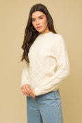 Off White Cable Sweater