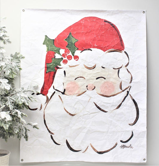 Paper Art Santa Face