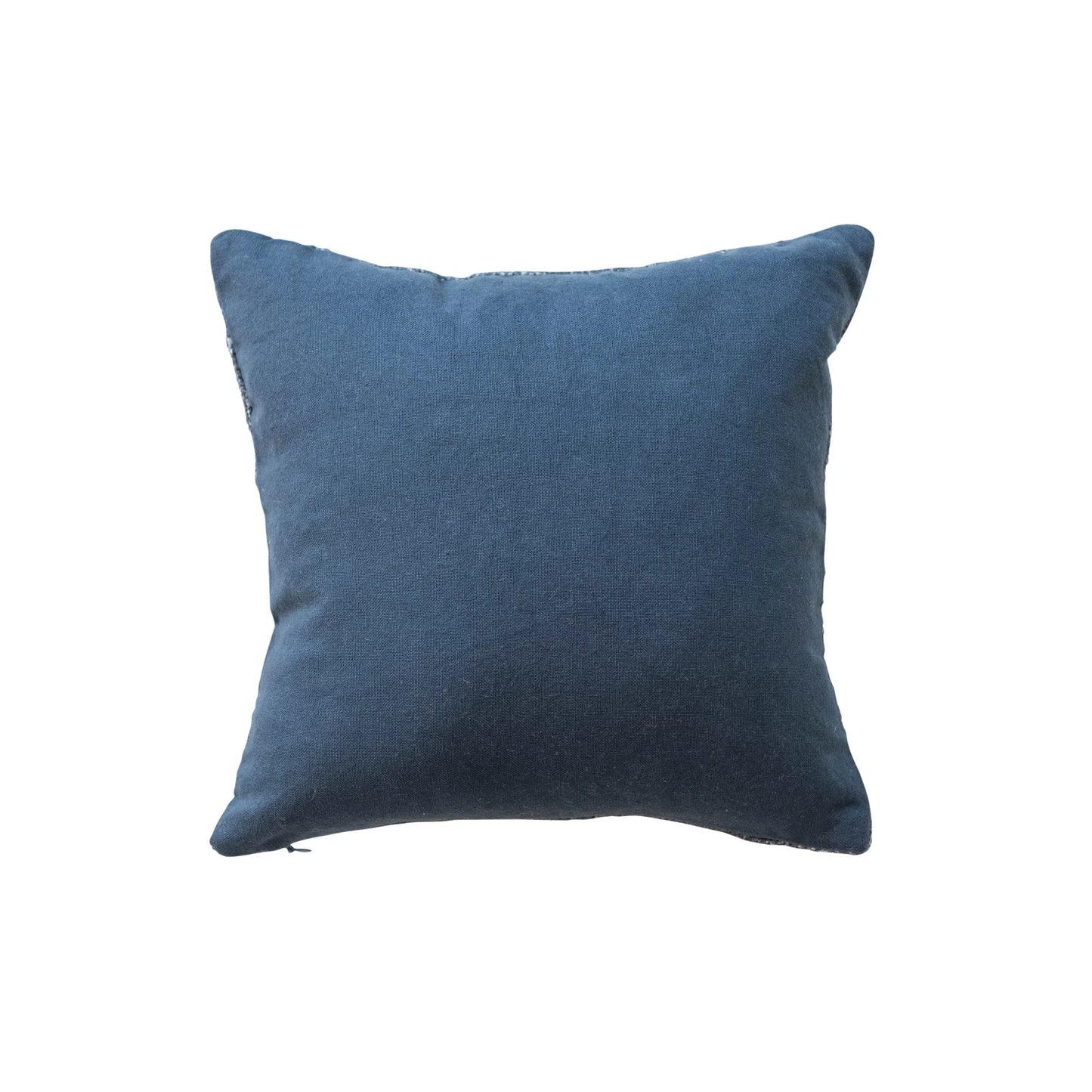 Wreath Embroidered Pillow With Beads & Pom Poms