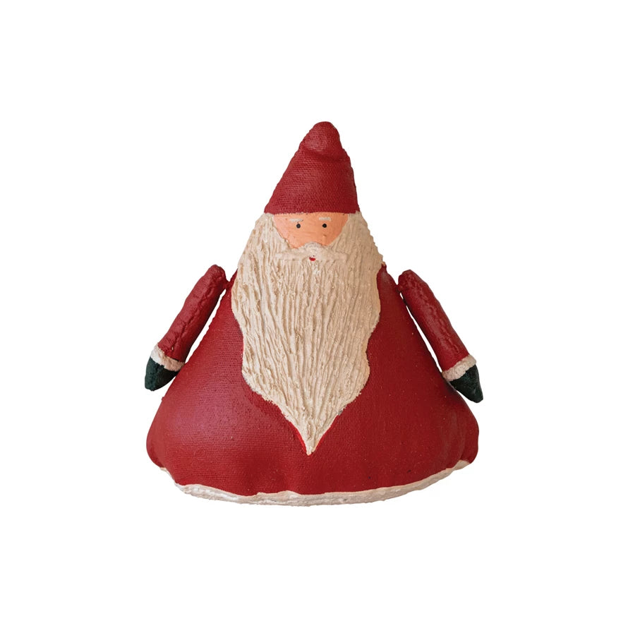 Hand Painted Canvas Santa