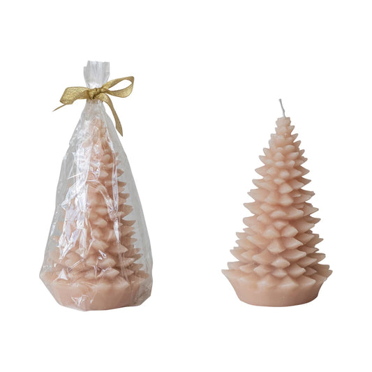 Blush Tree Shaped Candle