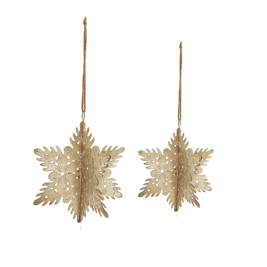 Metal Snowflake 3D Ornament