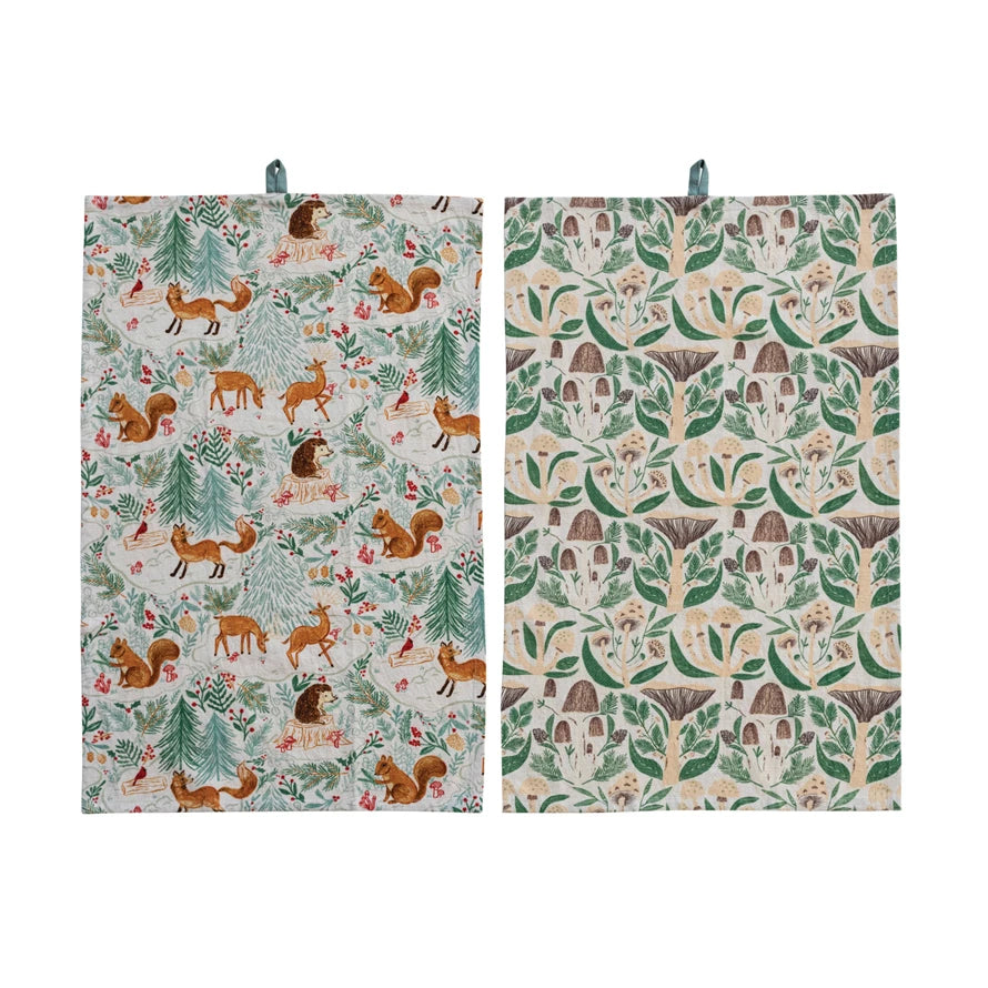 Woodland Tea Towels w/ Loop