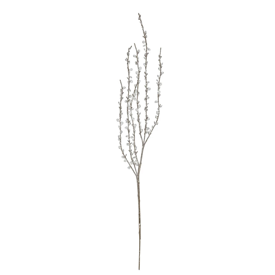Glitter Twig Spray