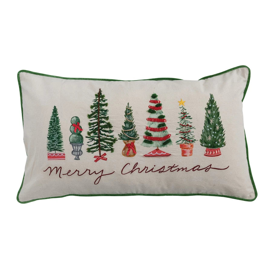 "Merry Christmas" Lumbar Pillow