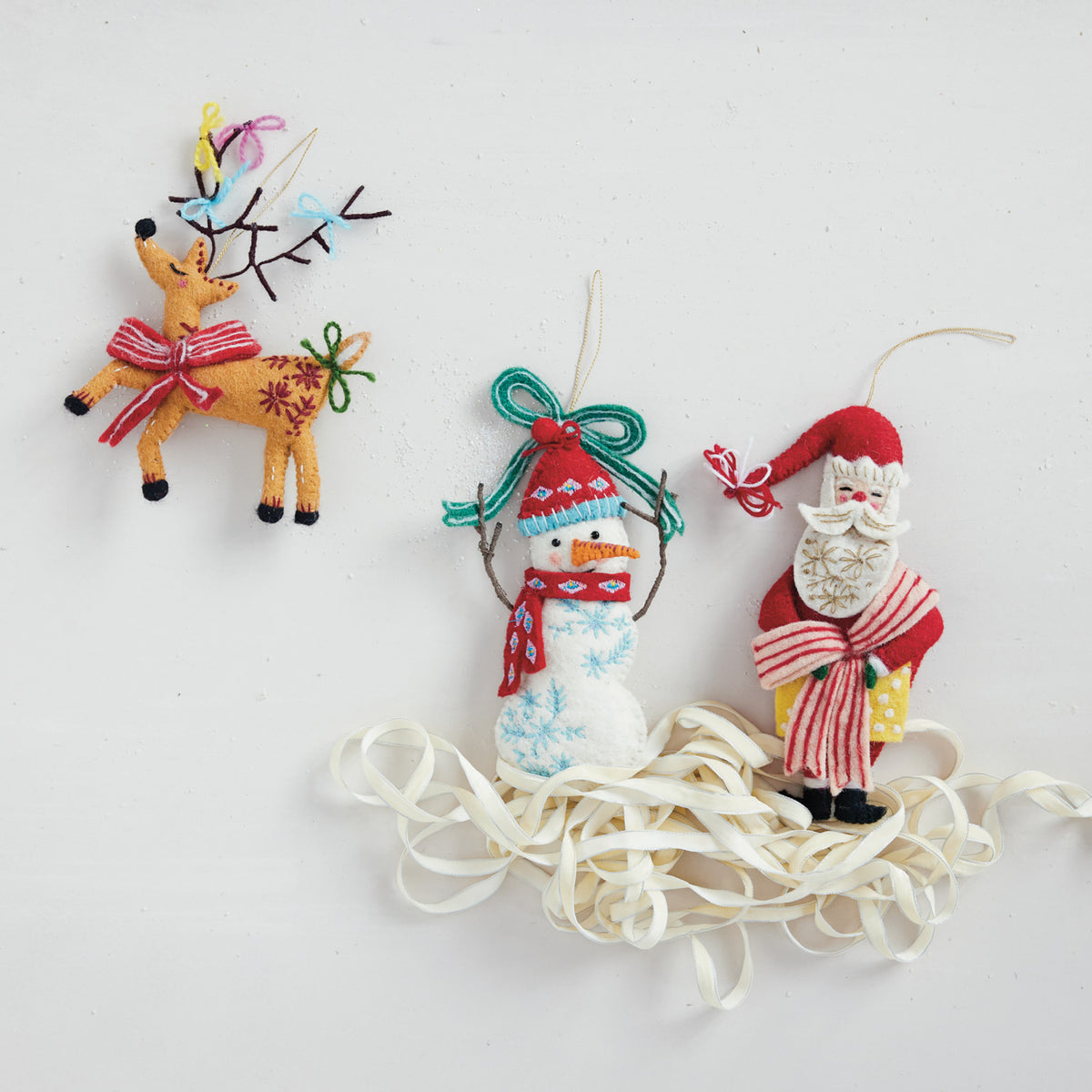 Handmade Felt Holiday Icon Ornament